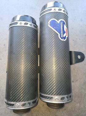96410251a Termignoni 2014-2016 14-16 Ducati Monster 1200 M1200 Exhaust Mufflers Silencers