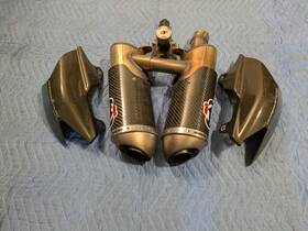 96451208b Termignoni Carbon Exhaust For Ducati Hypermotard 1100
