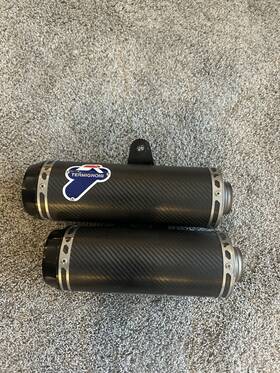 Termignoni Mr003co Carbon Fiber Silencers Pair For Ducati Monster 821 1200