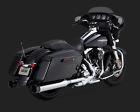 16551 Touring Blk Vance Hines Harley Slip-ons Chrome 4.5in Tips Exhaust Oversized