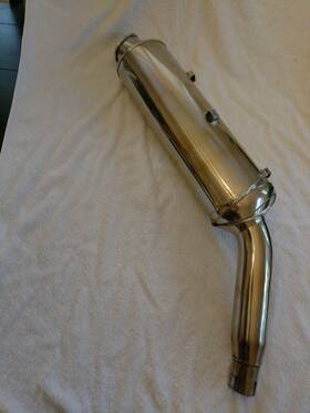 2200252 Triumph 955 Tiger Stock Muffler Low Milage Take Off