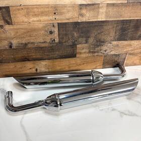 2206204 Triumph 18-22 Bonneville Speedster Left Right Exhaust Cans Mufflers Pipes