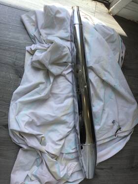 71-3723 Triumph Genuine 1973-1983 Tr7 T140 Right Side Muffler