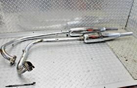 7810876 Triumph 1966 Tr6 - Oem Exhaust Pipe Muffler Full Body Set Left
