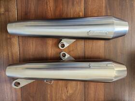 9600519 Triumph Street Cup Speed Twin Vance And Hines Brushed Ss Slip On Exhaust V&h