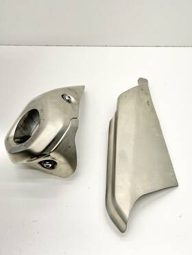 T2206891 Triumph 2025 Daytona 660 Oem Exhaust Silencer Pipe Heat Shield Lower Exit Cover