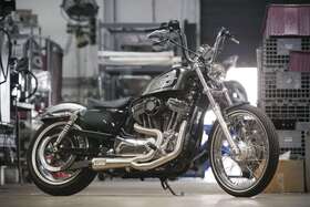 005-4580199 Two Brothers M-001 Bros 2-into-1 Exhaust Steel For Harley Forty Eight 2014-2021
