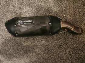 005-5060405-s1b Two Brothers Racing 3k Carbon Fiber Slip On Exhaust System 18-23 Ninja 400 / Z400 Black