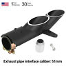 Us9837138579754 Crew Motorcycle Exhaust Pipe Silencer Tailpipe For Yamaha 9837138579754