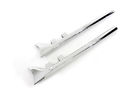 30-0023 V-twin " Fishtail Straight Mufflers 1985-1994 Chrome Harlet 29 Long Flt Mfg.