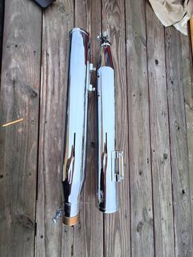 16674 Vance & Hines And - Eliminator 400 Slip-on Mufflers Chrome