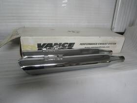 16727 Vance & Hines 95-16 Harley Davidson Touring And Chrome Oval Slip-on Mufflers
