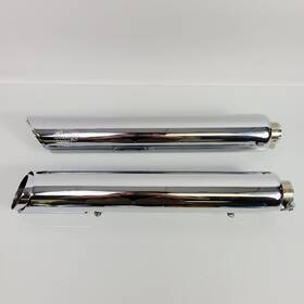 46875 Vance & Hines 16875/46875 And 2018-up Chrome Harley Davidson Softail Twin Slash Slip-on Mufflers