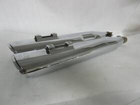 1801-0391 Vance & Hines 99-16 Harley Davidson Touring And Twin Slash Ovals Slip-on Mufflers