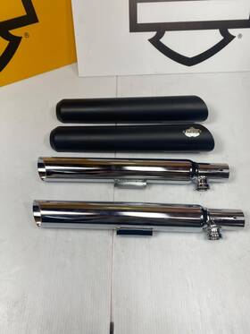 1801-0403 Vance & Hines 44292 Oem And Harley Sportster Twin Slash Slip-ons Black 04-13xl