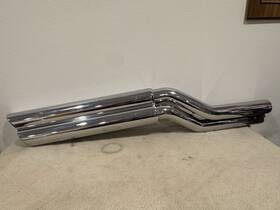 Vance & Hines 18021 And Double Barrel Slip Ons V-rod Vrsca Vrscaw Vrsc Chrome