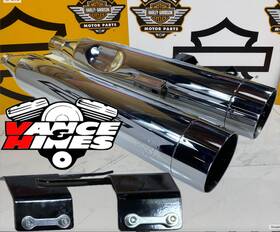 47895 Vance & Hines And 17-26 M8 Harley Touring 4.5 Inch Hi Output Slip On Mufflers Torquer 450