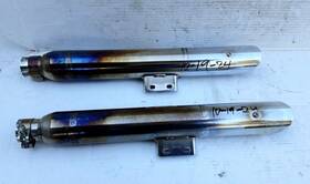 D886rc Vance & Hines Harley And Twin Slash Mufflers Without Heatshields