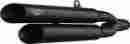 Vespyk8b Voodoo Shorty Slip-on Exhaust Dual Black