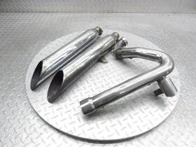 1261033 Victory 2001 00-01 Deluxe V92 Exhaust Muffler Header Manifold Head Pipe Lot