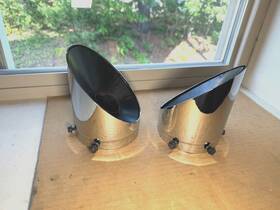 1261759 Victory 1261805 Oem Motorcycle Vision Chrome Bolt On Exhaust Tips 1261759/1261805