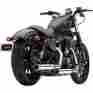8675702 Xl1200t Cobra Slip-on Rpt Mufflers 3 Chrome Harley Sportster Superlow 2014
