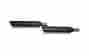 S-hdspso2-hb Xl1200x Akrapovic Dual Round Slip-on Mufflers Blk Hd Sportster Forty-eight 10-13