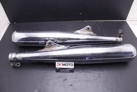 256-14711-04-00 Yamaha 71 Xs1b Xs650 Oem Exhaust Muffler Pair Set R9