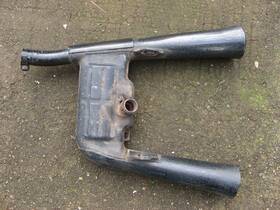 25m-14711 Yamaha 1983 Xv920 Exhaust Muffler Tailpipe Midnight Virago Vintage Oem 920
