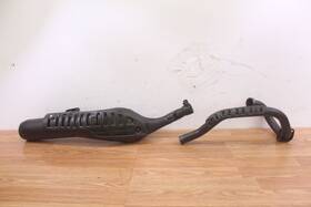 2jn-14711-00-00 Yamaha 1987 Big Wheel Bw350 Muffler Silencer With Head Pipe