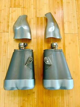 2s31471000 Yamaha Vmax 1700 Complete Muffler Set With Exhaust Covers/heat Shields