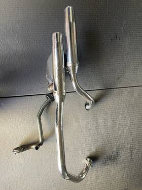 2uj-14703-02-00 Yamaha 1988-2023 Xv250 Xv 250 Virago V Star Route 66 Oem Muffler Exhaust Pipe
