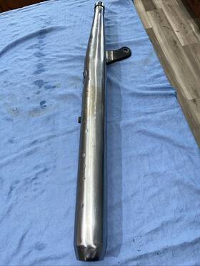 397-14711-10 Yamaha Used 1974-1976 Rd200 Rd 200 Oem Left Muffler Exhaust Pipe # 397-14711