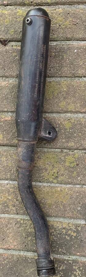 3j8-14753-00-00 Yamaha 1983 80 Dt80 Exhaust Muffler 3j8-14753 1978-1982 Silencer Gt Mx 1979 1980