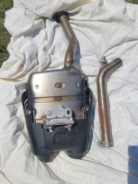 5vx-14710-00-00 Yamaha Original Stock Muffler / Rear Exhaust Pipe 04-09 Fz6 Fazer Oem Tailpipe