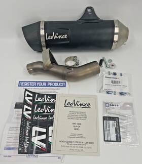 121202h320 Yoshimura Leo Vince Nero Slip-on For Honda Cb500 F/x/r 2019-23 1811-3861 Exhaust Black