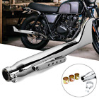 Yot817820 Unbranded Motorcycle Exhaust Pipe Universal For Harley Bobbers Cafe Racer
