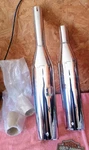 Cycle Shack Slip 24"R/22"F Mufflers MOV-440 Fits Harley Davidson. Fixed Price $149.85.