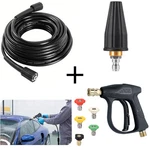 High Pressure Cleaning Machine Accessories Water Gun, 50 Ft Pipe, Nozzle. Fixed Price $19.69.