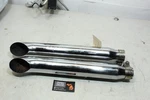 91-06 Harley Dyna Screamin Eagle Chrome Turn Out Slip On Muffler Exhaust Set. Fixed Price $175.00.