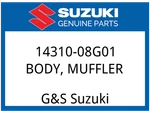 Suzuki Oem Part 14310-08G01 Body, Muffler. Fixed Price $185.45.