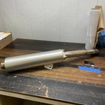Suzuki GSX1300R Left Hand Muffler Body 14340-24F00-H01. Fixed Price $149.99.