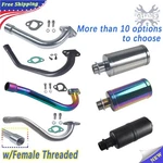 Exhaust Pipe Female Threaded/muffler For Honda GX160 GX200 Predator 212CC 196CC. Fixed Price $24.99.