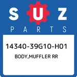14340-39G10-H01 Suzuki Body,muffler Rr 1434039G10H01, New Genuine Oem Part. Fixed Price $1072.51.