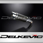 Kawasaki Ninja ER650A 06-08 Slip 8" Round Carbon Exhaust Muffler Kit. Fixed Price $289.95.