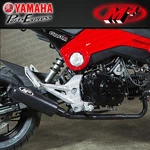 2014-2020 Honda Grom 125 M4 Black Low Mount Full System Exhaust Ceramic Muffler. Fixed Price $312.00.