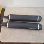 Screamin' Eagle Titanium Slip-on Mufflers W/ Carbon Caps, 17-25 Harley Touring. Fixed Price $225.00.
