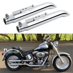 2PCS 20'' Slip-on Exhaust Muffler Pipe Slash-cut For Harley Flstf Softail Fatboy. Fixed Price $109.14.