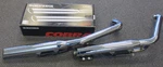 Harley-davidson Exhaust Pipes System W/cobra 3" Slip-on Mufflers & Shields. Fixed Price $399.95.