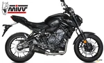 Full Exhaust System Mivv Delta Race Black Low With Kat Yamaha MT-07 14 22. Fixed Price $687.80.